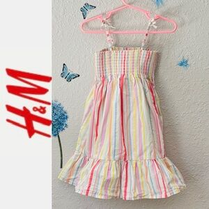⭐️Multicolor Striped Toddlers Dress H & M